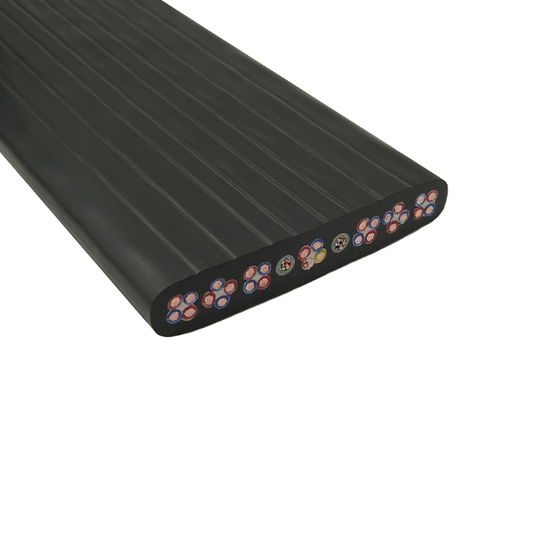 Câble plat de contrôle intégré pour éclairage de scène