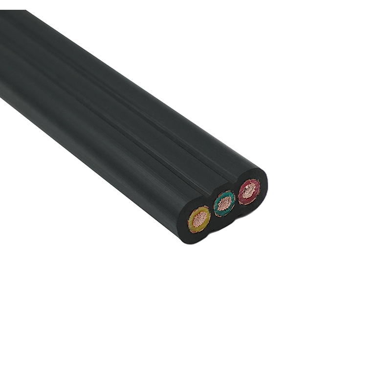 Câble plat d'ascenseur protégé par gaine en PVC isolée par PVC à noyau de cuivre