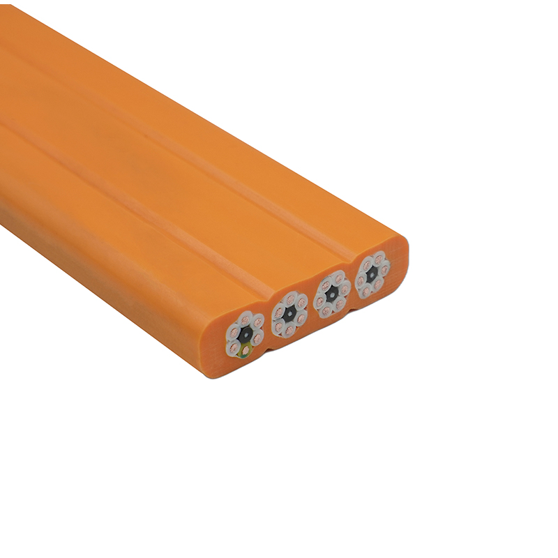 Câble plat de déplacement de grue à gaine composée