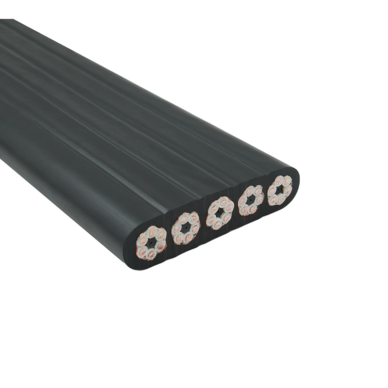 Câble plat de déplacement de grue blindé à gaine composée