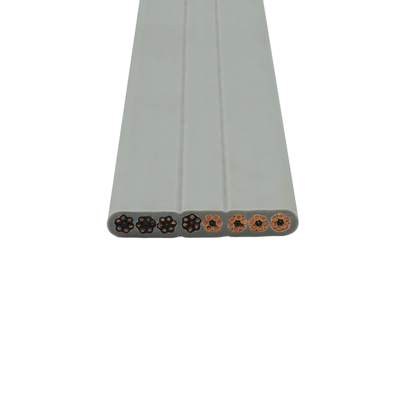 Câble plat d'ascenseur de gaine de PVC isolé par PVC de noyau de cuivre