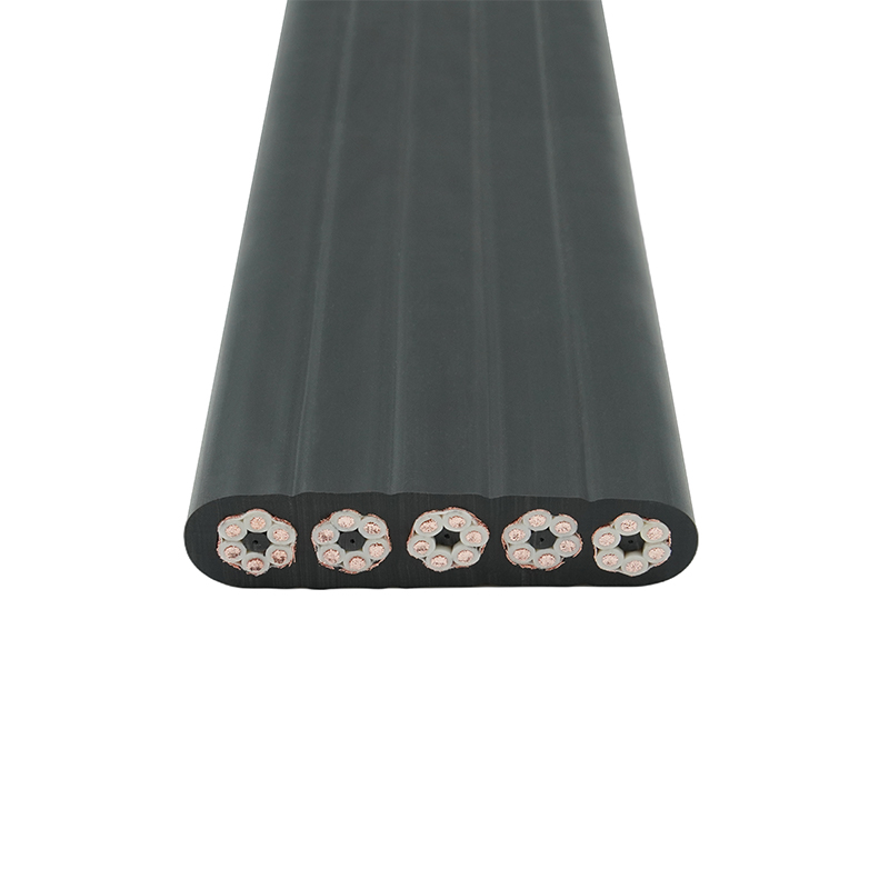 Câble plat de déplacement de grue blindé à gaine composée