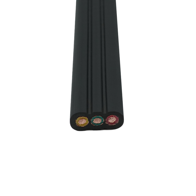 Câble plat d'ascenseur protégé par gaine en PVC isolée par PVC à noyau de cuivre