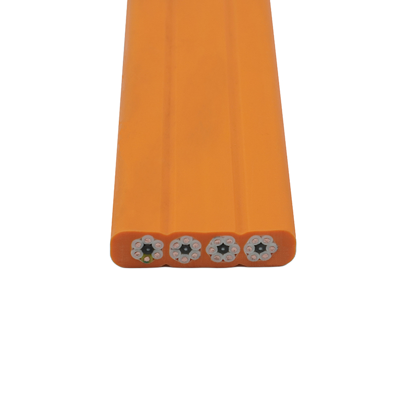 Câble plat de déplacement de grue à gaine composée