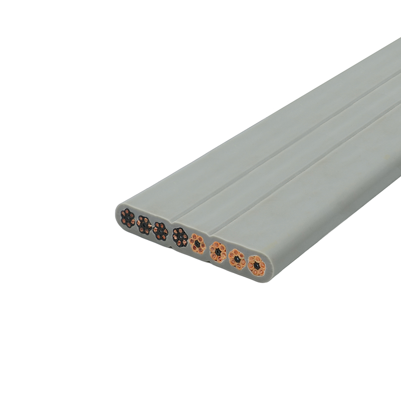 Câble plat d'ascenseur de gaine de PVC isolé par PVC de noyau de cuivre