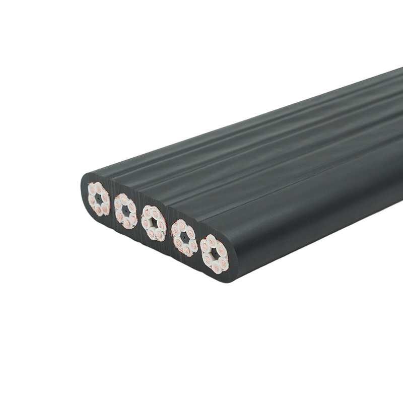 Câble plat de déplacement de grue blindé à gaine composée