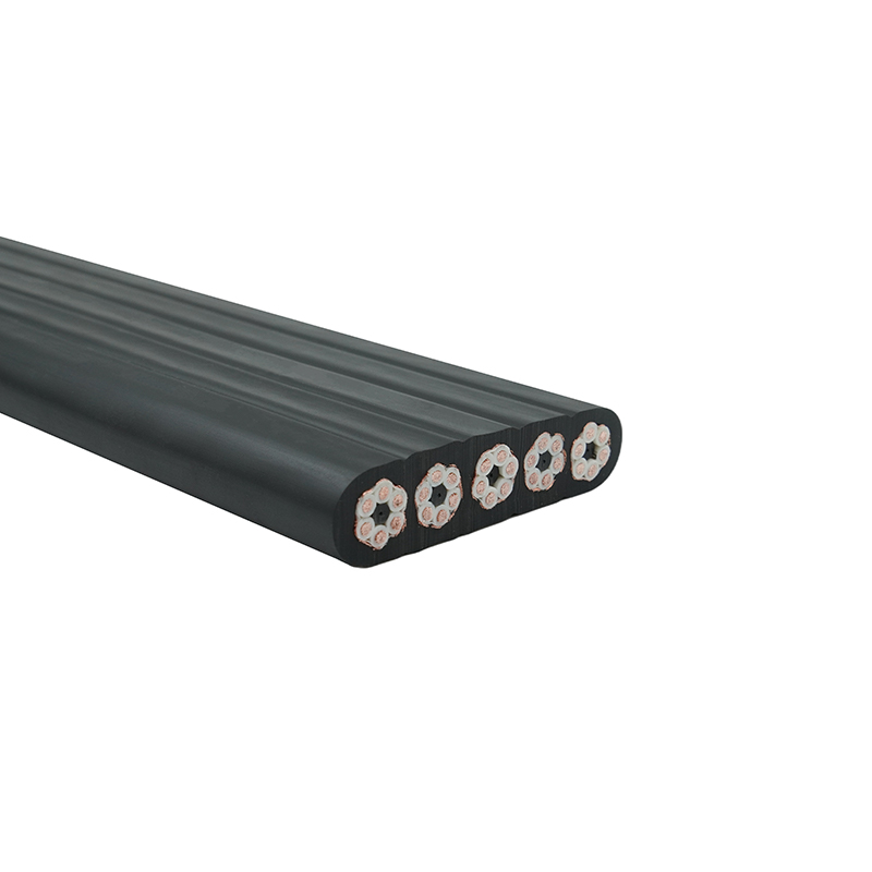 Câble plat de déplacement de grue blindé à gaine composée