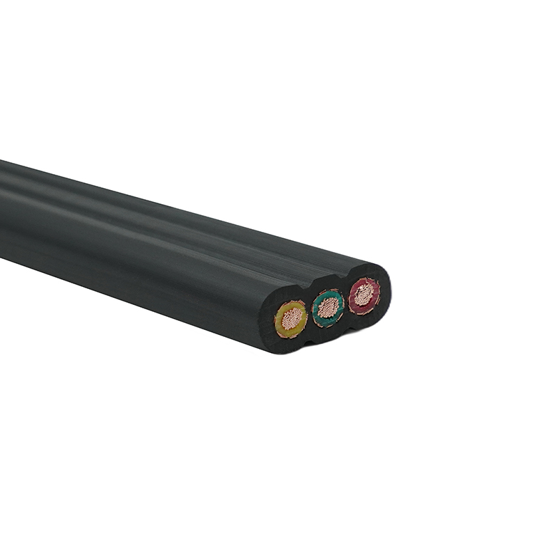 Câble plat d'ascenseur protégé par gaine en PVC isolée par PVC à noyau de cuivre