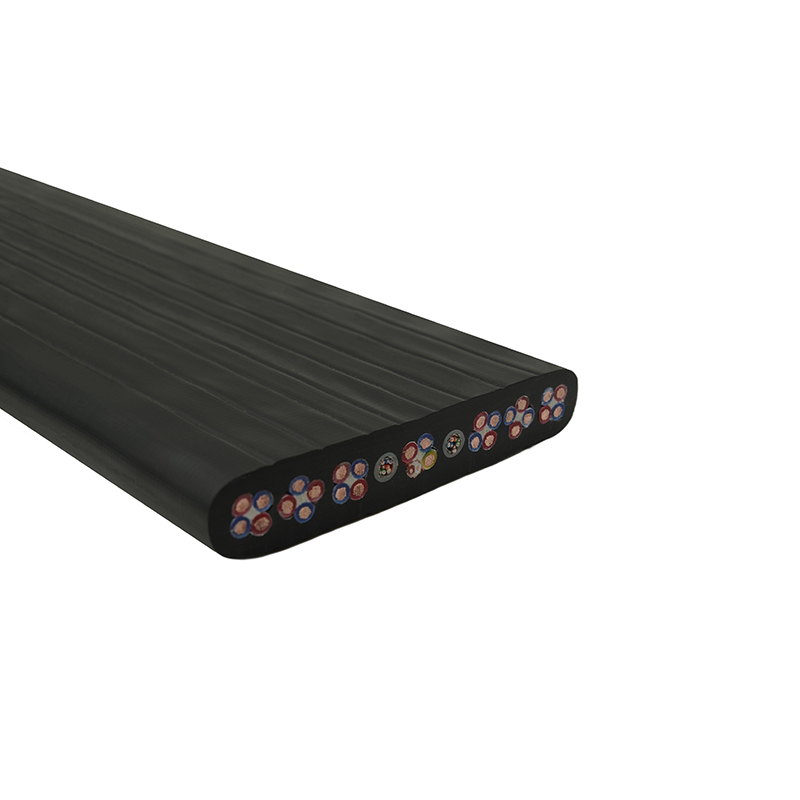 Câble plat de contrôle intégré pour éclairage de scène