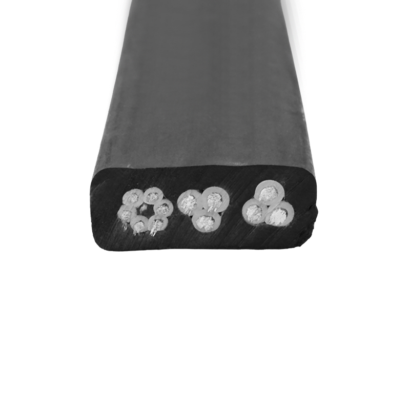 Câble en caoutchouc général plat moyen